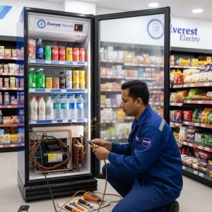 Visi cooler repair technician providing professional visi cooler repair service in Nepal